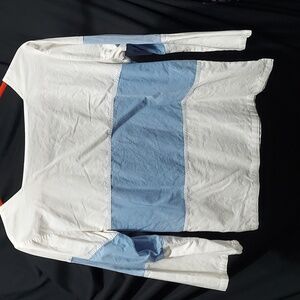 Silver unicorn 3/4 sleeve crop shirt size 9/11 m (InvW135)